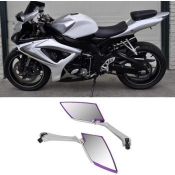 Motocyklowe lusterka wsteczne romby fioletowe [22220000687]